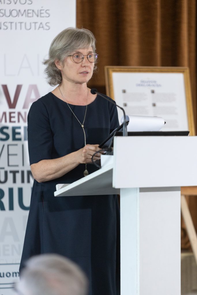 VDU Katalikų teologijos fakulteto lektorė, Krikščionių profsąjungos tarybos narė doc. dr. Lina Šulcienė, nuotr. aut. Erlendas Bartulis